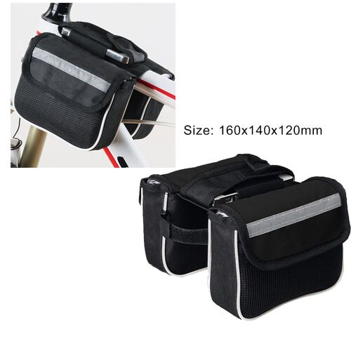 Sac De Selle De Vélo En Tissu Résistant À La Pluie, 1 L, Haute Capacité, Pour Vtt, Route, Tige De Selle Arrière, Pochette De Rangement, Équipement De Cyclisme