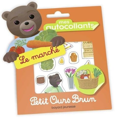 Mes Autocollants Petit Ours Brun - Le Marché