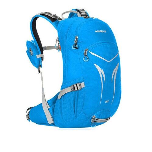 Bleu - Sac À Dos D'hydratation De Vélo 20l, Sac À Dos De Camping Randonnée Escalade Avec Housse De Pluie, Sac De Vélo D'extérieur Étanche Pour Hommes
