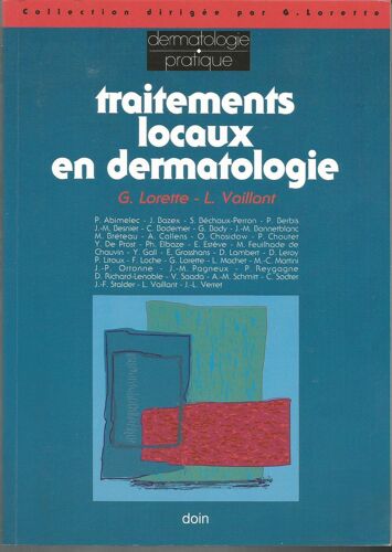 Traitements Locaux En Dermatologie