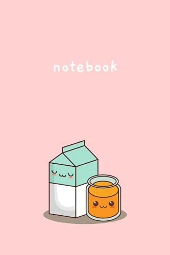 Korean Aesthetic Juice Box Notebook: 6 X 9 Inches, Medium Ruled, Cute Notebook For Teens