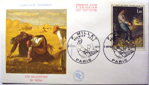 Enveloppe Premier Jour Les Glaneuses De Millet 1971 Paris E96