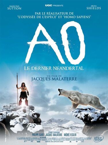 Ao, Le Dernier Néandertal - Véritable Affiche De Cinéma Pliée - Format 40x60 Cm - De Jacques Malaterre Avec Simon Paul Sutton, Vesela Kazakova, Helmi Dridi - 2010