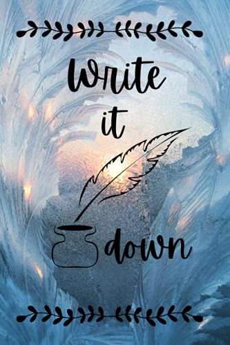 Write It Down: Lined Journal, Glossy Paperback Cover, 120 Pages, 6x9 Inches
