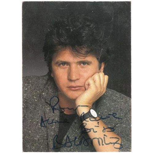 Photo Dédicacée - Autographe Daniel Balavoine