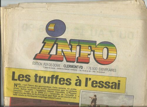 Journal Info 18/12/1989 Jack Et Les Éventreurs,