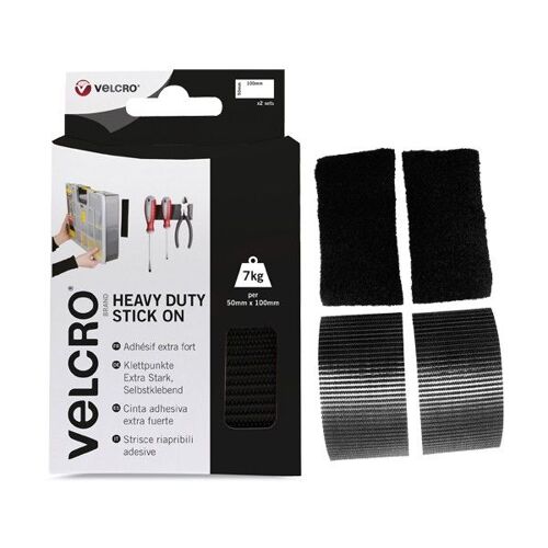 Bandelettes Velcro Adhésive Fixation Extrême 50X100 mm