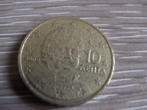 10  Centimes  Euro Grece  2002 Lettre F 