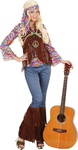 Déguisement Hippie Psychédélique Femme - 78593 - Large - Port 0¿