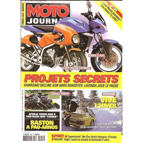 Moto Journal  1541 Aprilia 1000 Tuono R Yamaha Fzs 1000 Fazer Loustalet  Kawasaki Zx6-R 636 