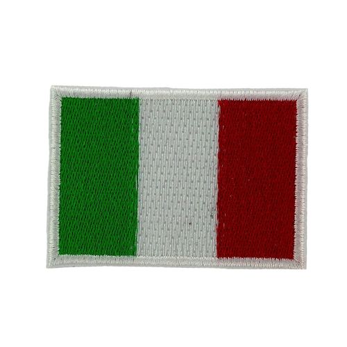 Patch Drapeau Italie Italien Ecusson Brode Thermocollant - 7x5cm / 1 Patch