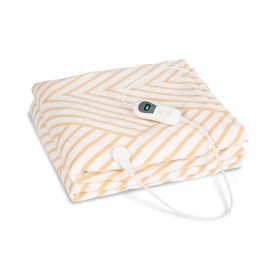 Couverture Électrique - Klarstein Dr. Watson Xxl - En Polaire - 200 X 180 Cm - Blanc & Beige