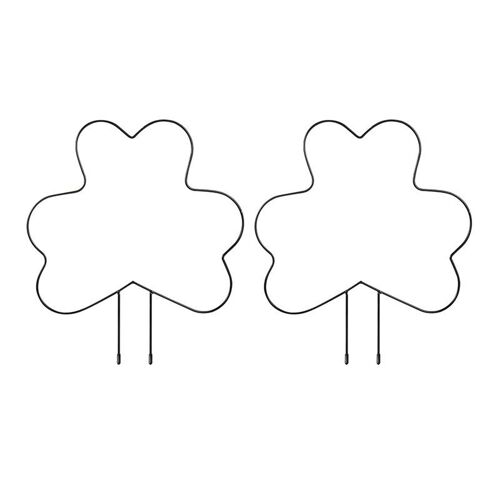 Ligne De Support Métallique Antirouille Pour Plantes De Jardin, 2 Pièces, En Treillis, Adapté Aux Tiges D'escalade En Pot Et Aux Vignes