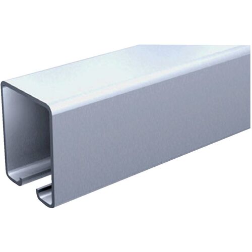 Rail tubulaire galvanisé de porte à déplacement droit 150 kg Mantion Flot - Section 50 x 40 mm - 3 m