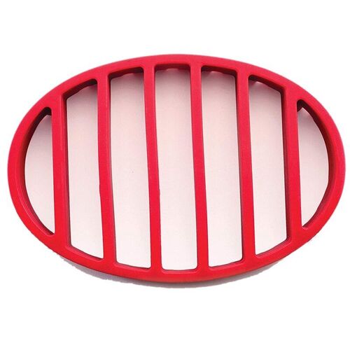 Support à rôtir ovale en Silicone rouge, pour Grill, tapis de dinde-FS-PHFU