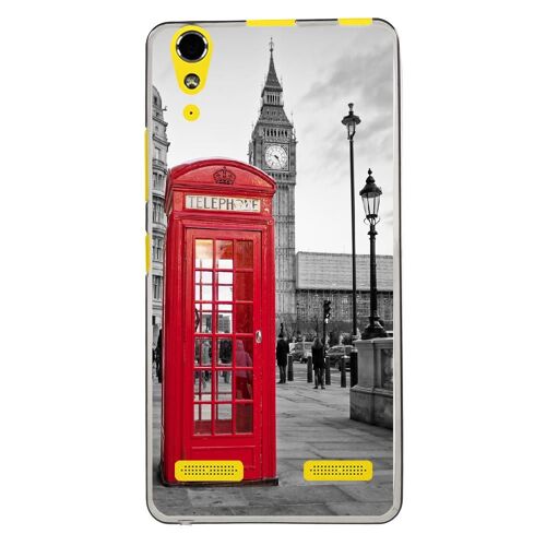 Coque souple pour Lenovo K3 avec impression Motifs cabine téléphonique UK rouge