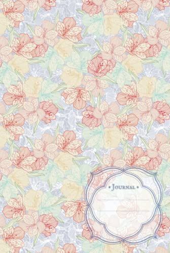6x9 Blank Lined Journal: Vintage Floral Hardcover Journal Diary For Note Taking - Journaling - Personal Memoir