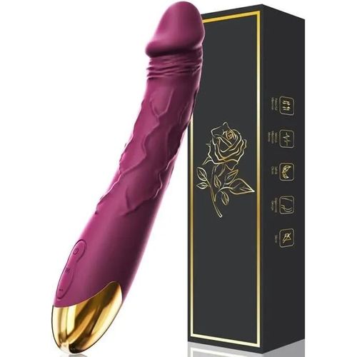 Marron Rouge - Gode Sex Toys Femme Vibro-Masseur Clitoridien Tóys Realiste Vibromasseurs Homme 10 Modes Sextoy Sextoyse Pour Couple Plaisir