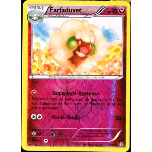Carte Pokémon 56/98 Farfaduvet 70 Pv - Reverse Xy07 - Origines Antiques Neuf Fr