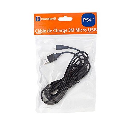 Cable De Charge Usb Pour Manette Ps4 - Long 3 Mètres