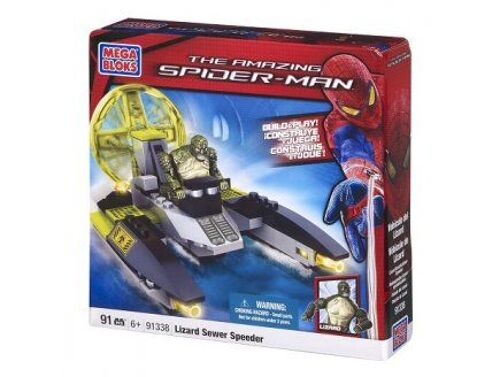 Spider-Man 4 Mega Bloks véhicule Lizard Sewer Speeder