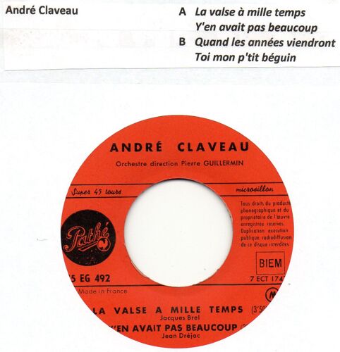 La Valse À Mille Temps/Y'en Avait Pas Beaucoup/Quand Les Années Viendront/Toi Mon P'tit Béguin