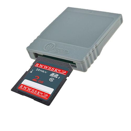 Adaptateur De Carte Mémoire Sd Vers Wiisd,Pour Nintendo Wii,Convertisseur,Lecteur De Carte Pour Wii Gc,Délibérément Cube