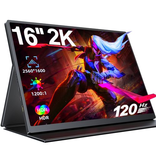 Moniteur Gaming UPlays C2 - 120Hz, 2560*1600, 16 pouces eran protable VESA - Uperfect 160C02