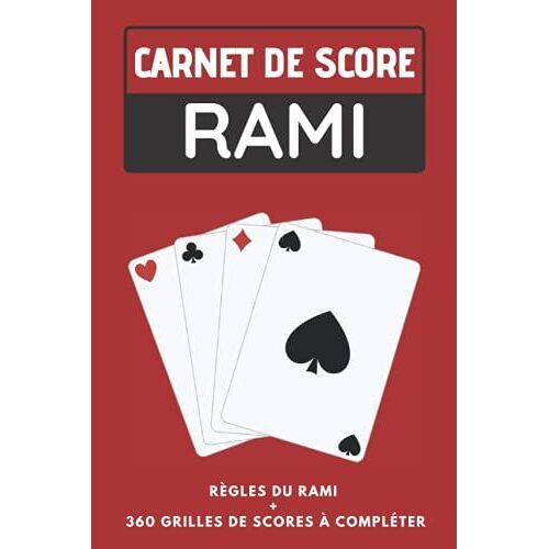 Carnet De Score Rami: Feuilles De Score À Remplir Pour Vos Parties De Cartes En Famille Ou Entre Amis| 360 Grilles De Scores Pour 8 Joueurs Maximum ... - Format :15,24 X 22,86 Cm (6 X 9 Pouces).