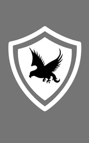 Shield And Phoenix Emblem Notebook (Silver Glossy): College Ruled Notebook