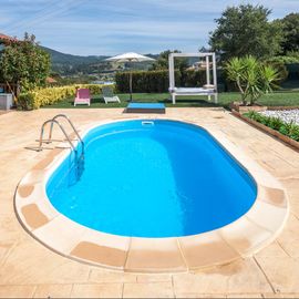 Kit piscine enterrée madagascar acier ovale 600 x 320 x h150 cm