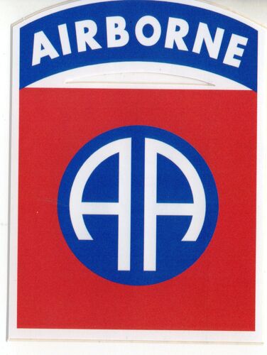 Ww2 - Stickers Adhésif - Insigne 82ème Airbone Division Us