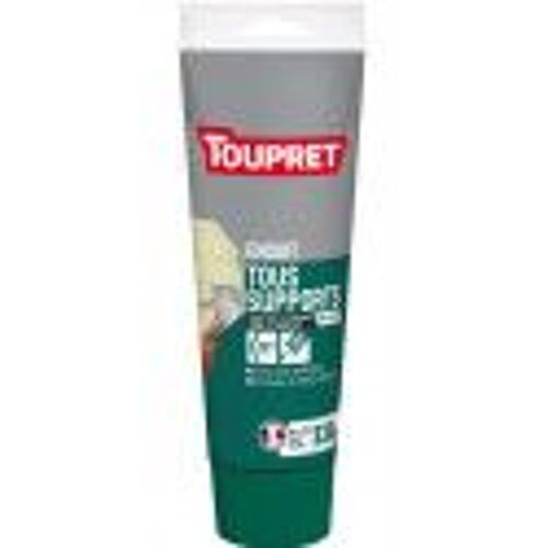 Enduit de rebouchage égalise lisse tous supports même le carrelage pâte 330g TOUPRET