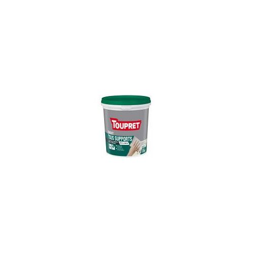 Enduit de rebouchage égalise lisse tous supports même le carrelage pâte 1.5kg TOUPRET