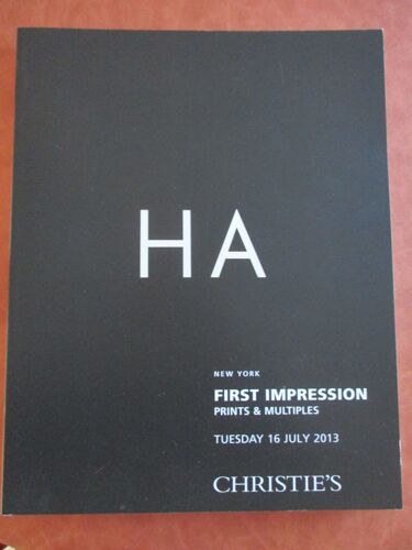 Christies 2013 Ha - First Impression Prints & Multiples 16 July 2013