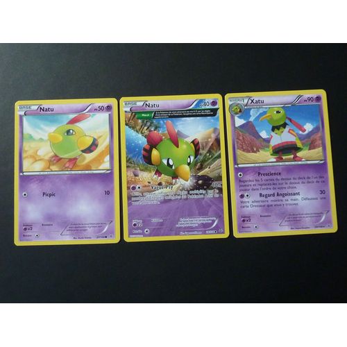 Natu 27/108 Natu 28/108 Xatu 29/108 - Pokemon Xy Ciel Rugissant 