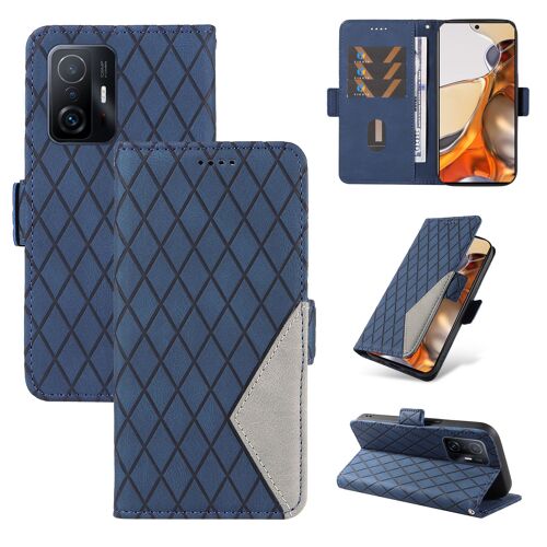 Coque Compatible Xiaomi Mi 11t Pro,Housse En Cuir Pu Pochette Portefeuille Magnétique Etui De Protection,Antichoc Étui À Rabat Pochette Pour Xiaomi Mi 11t Pro,Bleu
