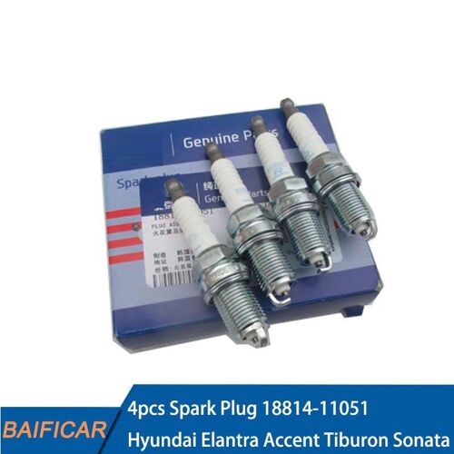 Bougie D'allumage En Platine, Pour Hyundai Elantra Accent Getz Tiburon Sonata 4ea 18814  11051 Nipseyteko