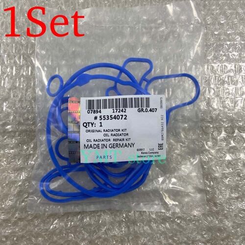 1set Joint D'étanchéité Nipseyteko Pour Système Refroidissement, Refroidisseur D'huile, Bleu 2724577 24445723 55354072 55354071 Nipseyteko Pour Chevrolet Cruze 1.6l 1.8l Sonic Astra Zafira
