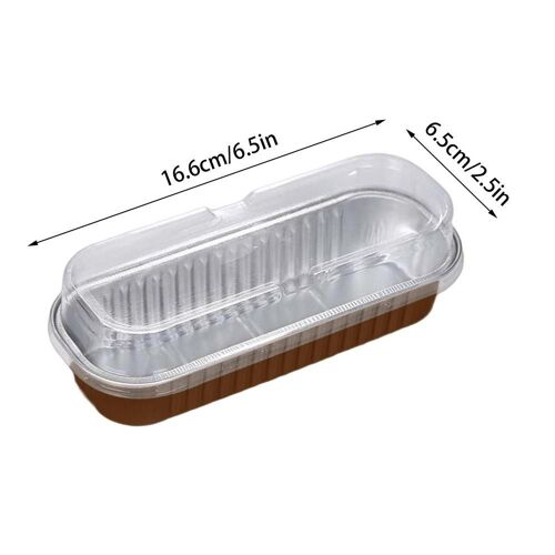 Mini Moule À Pain Rectangulaire, 20 Pièces, Pour Gâteau Chi, Muffin, Flans, Poulet, Feuille D'aluminium, Cheesecake Avec Veds, Brownie