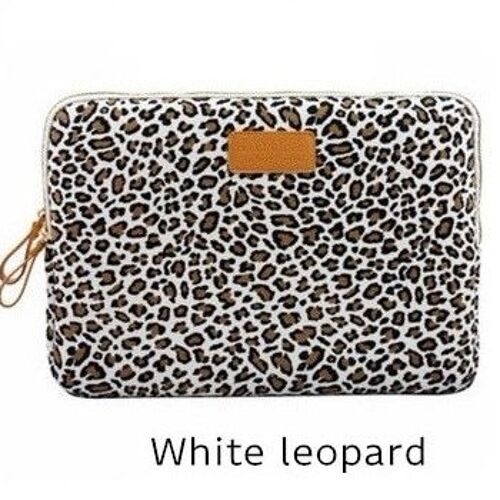 sac pour ordinateur portable pour tablette ipad 9.7, housse homme-femme pour MacBook Air Pro, livraison directe - For 14 pouces - Léopard beige