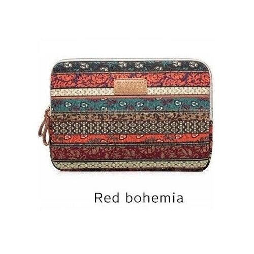 sac pour ordinateur portable pour tablette ipad 9.7, housse homme-femme pour MacBook Air Pro, livraison directe - For 14 pouces - Bohême rouge
