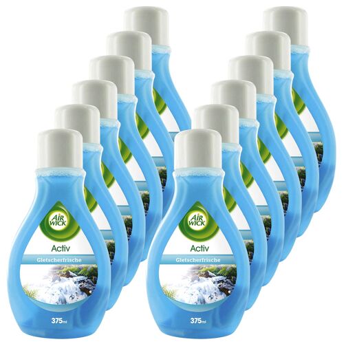 Airwick Désodorisants Mèche Active Eaux Fraîches Flacon 375 ml, Lot de 12
