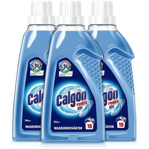 Calgon Gel Anticalcaire Nettoyant Lave-Linge 3en1 750ml, Lot de 3