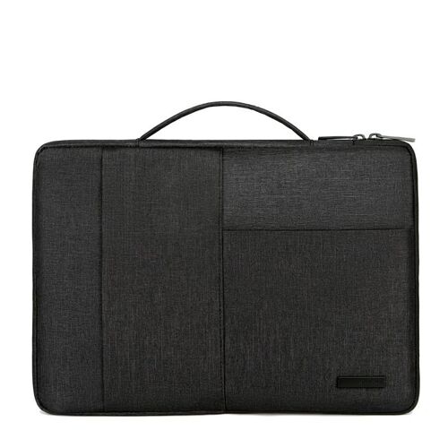 Sac pour ordinateur portable , sacoche étanche pour tablette, housse de protection pour Macbook Air Pro, mallette à bandoulière pour hommes et femmes - For Pour 12 pouces - Le noir