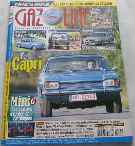 Gazoline - Volume 16 - N°175 - Février 2011 - Ford Capri