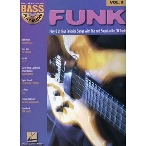 Funk - Bass Play-Along Volume 5 Book/Online Audio