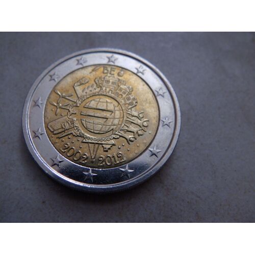2  Commémorative 10 Ans De L'euro Belgique 2012