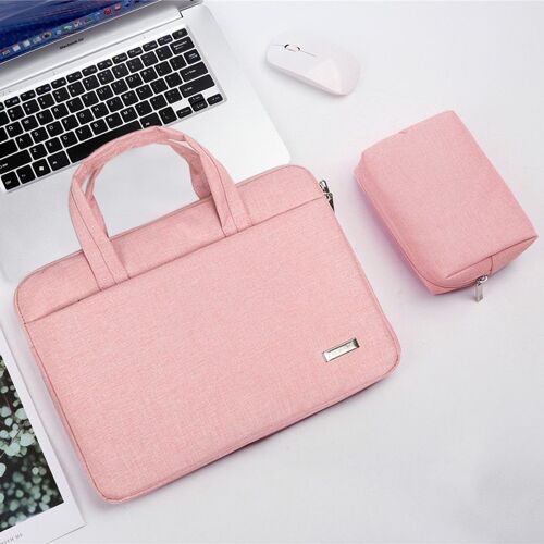 Sac étanche pour ordinateur portable, pochette pour Macbook Air Pro Xiaomi , porte-documents pour femmes - For 12 pinces - roses