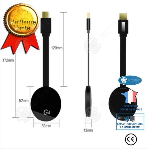 INN® Version améliorée Wecast 4rd Generation HDMI Vidéo numérique HD 1080p - Streamer multimédia pour Netflix...- Chromecast vidéo